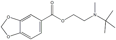 2-[tert-butyl(methyl)amino]ethyl 1,3-benzodioxole-5-carboxylate Struktur