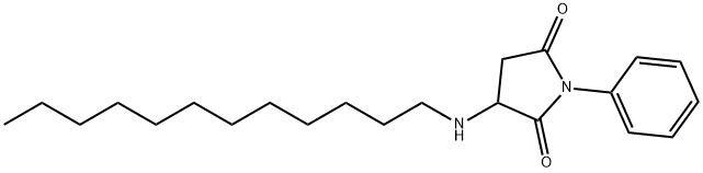 3-(dodecylamino)-1-phenyl-2,5-pyrrolidinedione Struktur