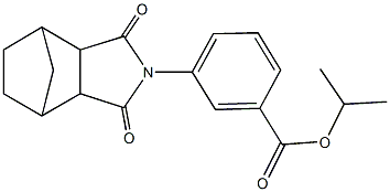 isopropyl 3-(3,5-dioxo-4-azatricyclo[5.2.1.0~2,6~]dec-4-yl)benzoate Struktur