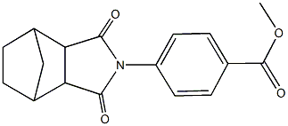 methyl 4-(3,5-dioxo-4-azatricyclo[5.2.1.0~2,6~]dec-4-yl)benzoate Struktur