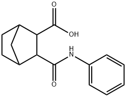 3-(anilinocarbonyl)bicyclo[2.2.1]heptane-2-carboxylic acid Struktur