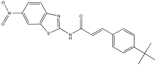 3-(4-tert-butylphenyl)-N-{6-nitro-1,3-benzothiazol-2-yl}acrylamide Struktur