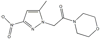 4-({3-nitro-5-methyl-1H-pyrazol-1-yl}acetyl)morpholine Struktur