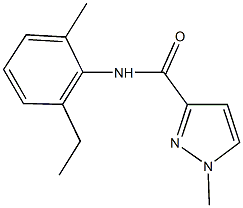 N-(2-ethyl-6-methylphenyl)-1-methyl-1H-pyrazole-3-carboxamide Struktur