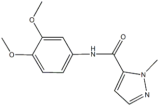 N-(3,4-dimethoxyphenyl)-1-methyl-1H-pyrazole-5-carboxamide Struktur