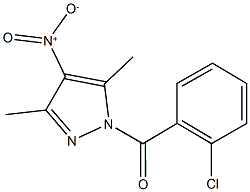 1-(2-chlorobenzoyl)-4-nitro-3,5-dimethyl-1H-pyrazole Struktur