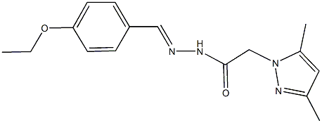 2-(3,5-dimethyl-1H-pyrazol-1-yl)-N'-(4-ethoxybenzylidene)acetohydrazide Struktur