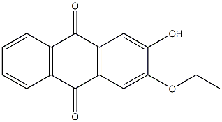 2-ethoxy-3-hydroxyanthra-9,10-quinone Struktur