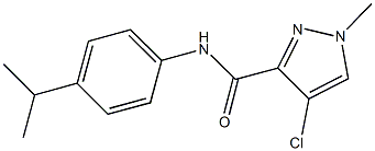 4-chloro-N-(4-isopropylphenyl)-1-methyl-1H-pyrazole-3-carboxamide Struktur