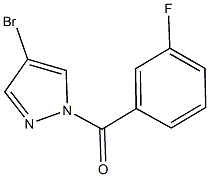 4-bromo-1-(3-fluorobenzoyl)-1H-pyrazole Struktur