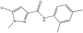 5-chloro-N-(2,4-dimethylphenyl)-1-methyl-1H-pyrazole-3-carboxamide Struktur