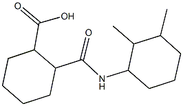 2-{[(2,3-dimethylcyclohexyl)amino]carbonyl}cyclohexanecarboxylic acid Struktur