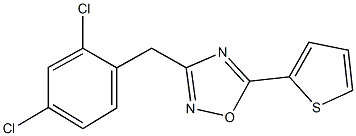 3-(2,4-dichlorobenzyl)-5-(2-thienyl)-1,2,4-oxadiazole Struktur