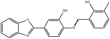 5-(1,3-benzothiazol-2-yl)-2-[(2-hydroxy-3-methylbenzylidene)amino]phenol Struktur