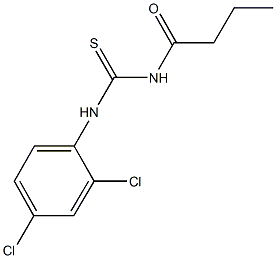 N-butyryl-N'-(2,4-dichlorophenyl)thiourea Struktur