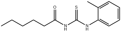 N-hexanoyl-N'-(2-methylphenyl)thiourea Struktur