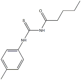 N-(4-methylphenyl)-N'-pentanoylthiourea Struktur