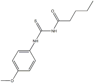 N-(4-methoxyphenyl)-N'-pentanoylthiourea Struktur