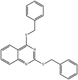 2,4-bis(benzylsulfanyl)quinazoline Struktur