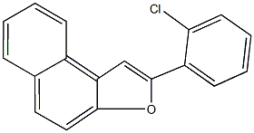 2-(2-chlorophenyl)naphtho[2,1-b]furan Struktur