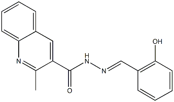 N'-(2-hydroxybenzylidene)-2-methyl-3-quinolinecarbohydrazide Struktur