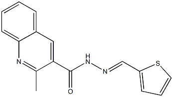 2-methyl-N'-(2-thienylmethylene)-3-quinolinecarbohydrazide Struktur