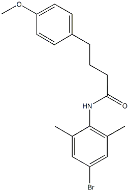 N-(4-bromo-2,6-dimethylphenyl)-4-(4-methoxyphenyl)butanamide Struktur