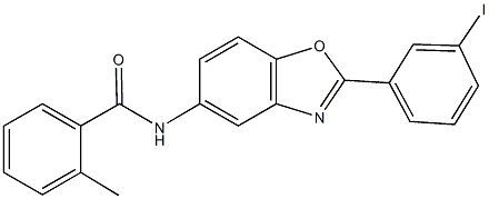 N-[2-(3-iodophenyl)-1,3-benzoxazol-5-yl]-2-methylbenzamide Struktur