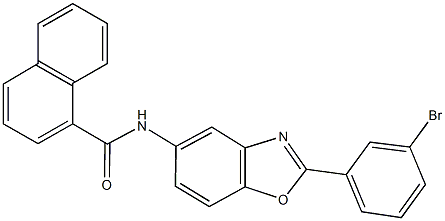 N-[2-(3-bromophenyl)-1,3-benzoxazol-5-yl]-1-naphthamide Struktur