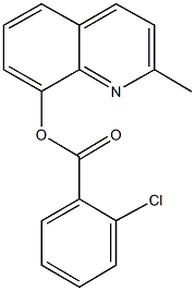 2-methylquinolin-8-yl 2-chlorobenzoate Struktur