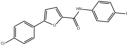 5-(4-chlorophenyl)-N-(4-iodophenyl)-2-furamide Struktur