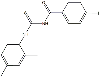 N-(2,4-dimethylphenyl)-N'-(4-iodobenzoyl)thiourea Struktur