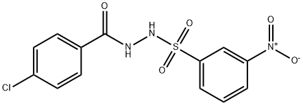 N'-(4-chlorobenzoyl)-3-nitrobenzenesulfonohydrazide Struktur