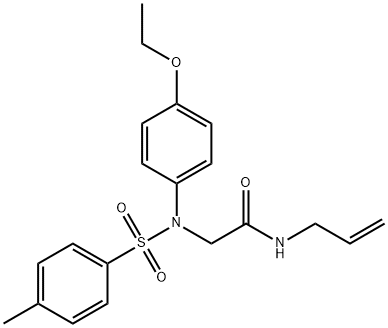 N-allyl-2-{4-ethoxy[(4-methylphenyl)sulfonyl]anilino}acetamide Struktur