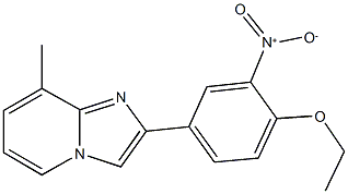 2-{4-ethoxy-3-nitrophenyl}-8-methylimidazo[1,2-a]pyridine Struktur