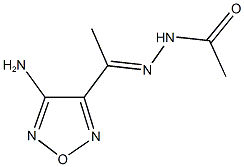 N'-[1-(4-amino-1,2,5-oxadiazol-3-yl)ethylidene]acetohydrazide Struktur