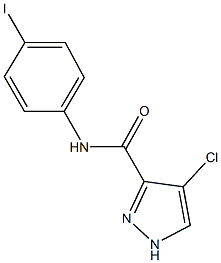 4-chloro-N-(4-iodophenyl)-1H-pyrazole-3-carboxamide Struktur