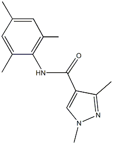 N-mesityl-1,3-dimethyl-1H-pyrazole-4-carboxamide Struktur