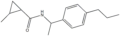 2-methyl-N-[1-(4-propylphenyl)ethyl]cyclopropanecarboxamide Struktur