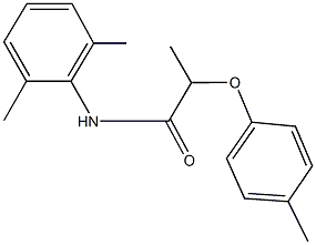 N-(2,6-dimethylphenyl)-2-(4-methylphenoxy)propanamide Struktur