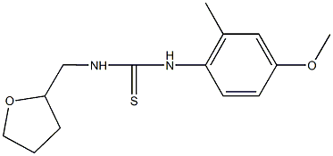 N-(4-methoxy-2-methylphenyl)-N'-(tetrahydro-2-furanylmethyl)thiourea Struktur