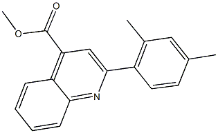 methyl 2-(2,4-dimethylphenyl)-4-quinolinecarboxylate Struktur