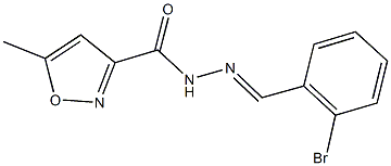 N'-(2-bromobenzylidene)-5-methyl-3-isoxazolecarbohydrazide Struktur