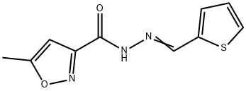 5-methyl-N'-(2-thienylmethylene)-3-isoxazolecarbohydrazide Struktur