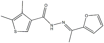 N'-[1-(2-furyl)ethylidene]-4,5-dimethyl-3-thiophenecarbohydrazide Struktur