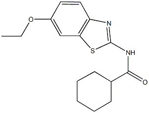 N-(6-ethoxy-1,3-benzothiazol-2-yl)cyclohexanecarboxamide Struktur