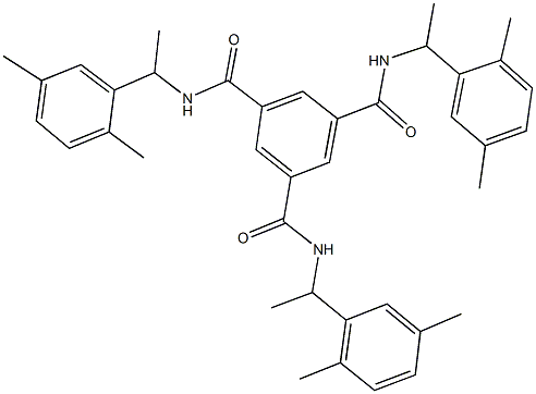 N~1~,N~3~,N~5~-tris[1-(2,5-dimethylphenyl)ethyl]-1,3,5-benzenetricarboxamide Struktur