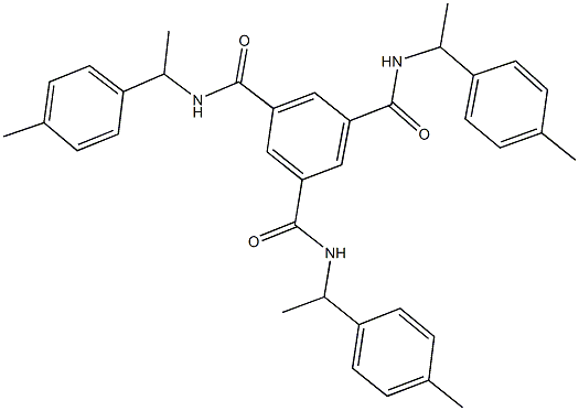 N~1~,N~3~,N~5~-tris[1-(4-methylphenyl)ethyl]-1,3,5-benzenetricarboxamide Struktur