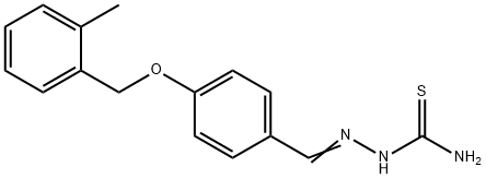 4-[(2-methylbenzyl)oxy]benzaldehyde thiosemicarbazone Struktur