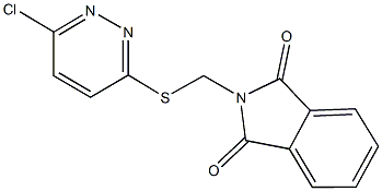 2-{[(6-chloro-3-pyridazinyl)sulfanyl]methyl}-1H-isoindole-1,3(2H)-dione Struktur